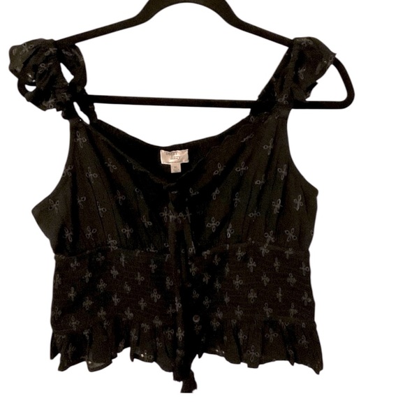 Dizzy Lizzy women crop top black size X-Large - Picture 1 of 11